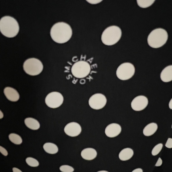 MICHAEL KORS POLKA DOT navy blue and white one piece swimsuit NWT size 12 - Picture 3 of 5